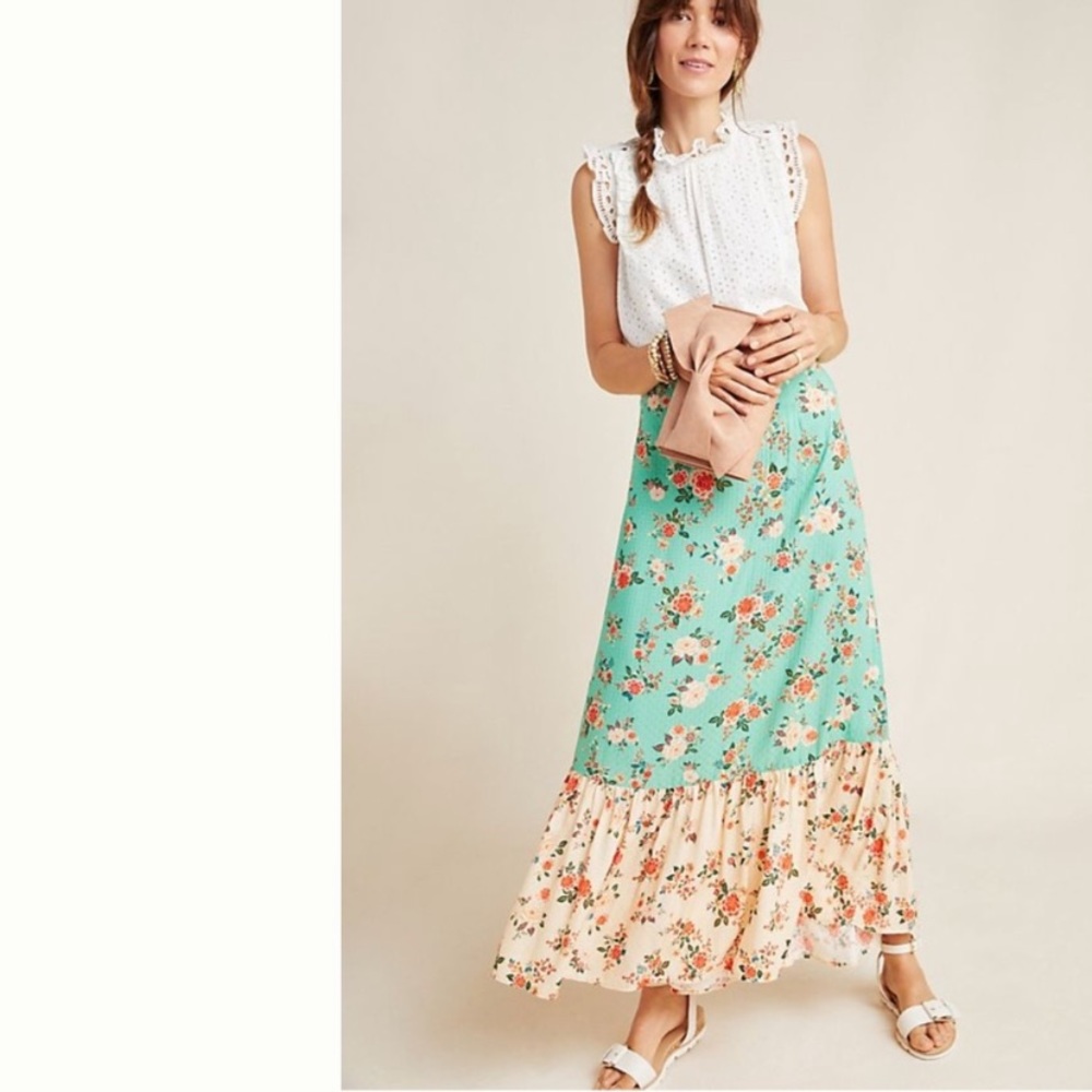 Anthro Farmrio maxi skirt NWT